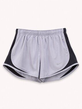 Nike Dri-FIT Women's Running Shorts Lilac Gray Mesh Trim Size Medium